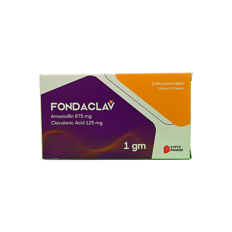 FONDACLAV 1 GM TAB 3 STRIP 12 TAB
