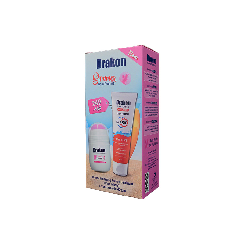 DRAKON SUNSCREEN GEL CR SPF50+ROLLON PINK SP.OFFER 1 BOX