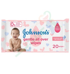 [63804] JOHNSONS BABY WIPES 20 WIPES