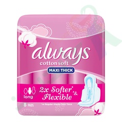 [96665] ALWAYS COTTON MAXI THICK LONG 8PADS 326--