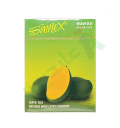 [50670] SIMPLEX CONDOM MANGO 3 Piece--