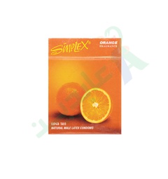 [50669] SIMPLEX CONDOM ORANGE 3 Piece--