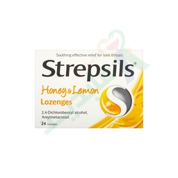 [45013] STREPSILS HONEY & LEMON 24 LOZENGES