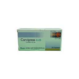 [29006] CARVIPRESS 6.25 MG 20 TABLET