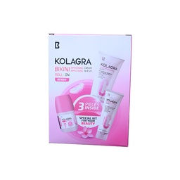[104309] KOLAGRA BIKINI WHITENING CREAM+WASH+ROLL-ON 3*1