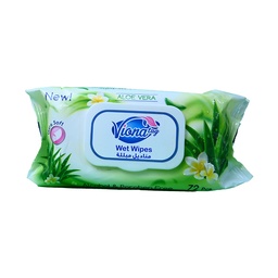 [91437] VIONA WET WIPES ALOE VERA 72 PCS