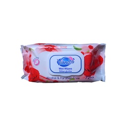 [93788] VIONA WET WIPES ROSE 72 PCS