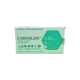 [100728] CARIVALAN 6.25/5 MG 28 TAB