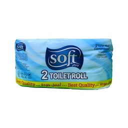 [111213] SOFT PRO 2 TOILET ROLL  1 BOX