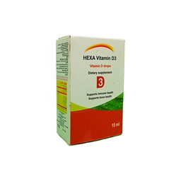[110029] HEXA VITAMIN D3 DROP 15ML 1 BOX