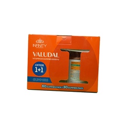 [110069] INFINITY VALUDAL VIT D3 60 GUM+VALUDAL 30 GUM OFF 1 BOX