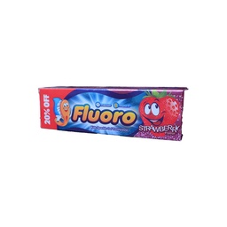 [108466] FLUORO KIDS GEL TOOTHPASTE STRAWBERRY 50GM DIS20% 1 BOX