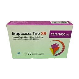 [109090] EMPACOZA TRIO XR 25/5/1000 MG TAB 3 STRIP 30 TAB