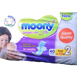 [107012] MOONY 40 DIAPERS SIZE 2 1 BOX